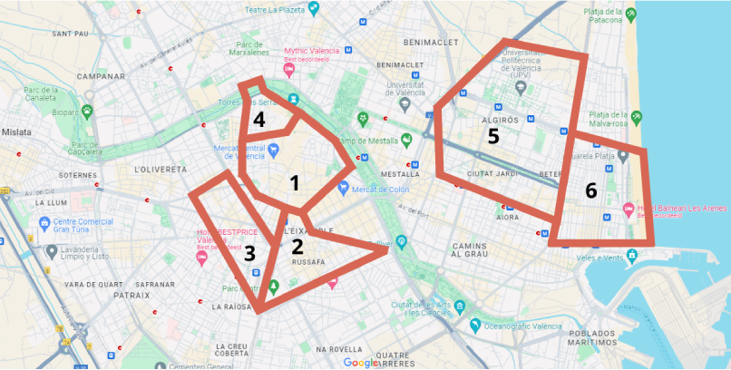Valencia wijken
